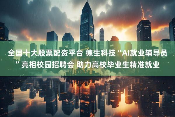 全国十大股票配资平台 德生科技“AI就业辅导员”亮相校园招聘会 助力高校毕业生精准就业
